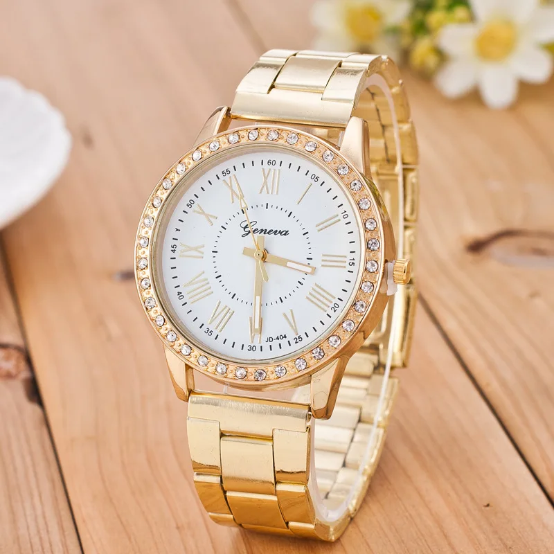 Мода, женские часы, часы с римскими цифрами, женские часы с бриллиантами, розовое золото, женские часы, relogio feminino