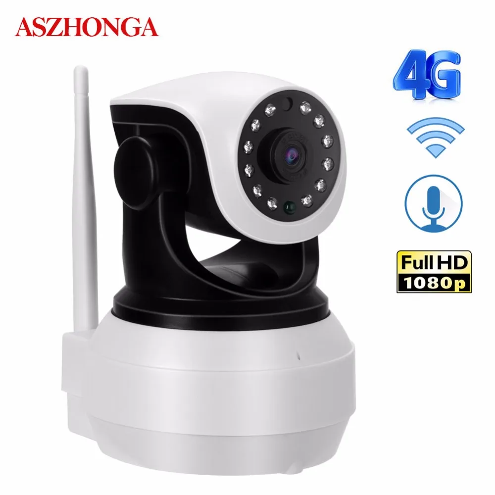 Беспроводная IP камера видеонаблюдения с поддержкой 4G Sim картой Wi Fi 1080P|ir night vision|hd