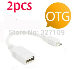 Белый 2 шт Micro USB Host Mode OTG кабель для Chuwi vx8 3g Tablet PC|usb heat|cable hdcable usb for printer |