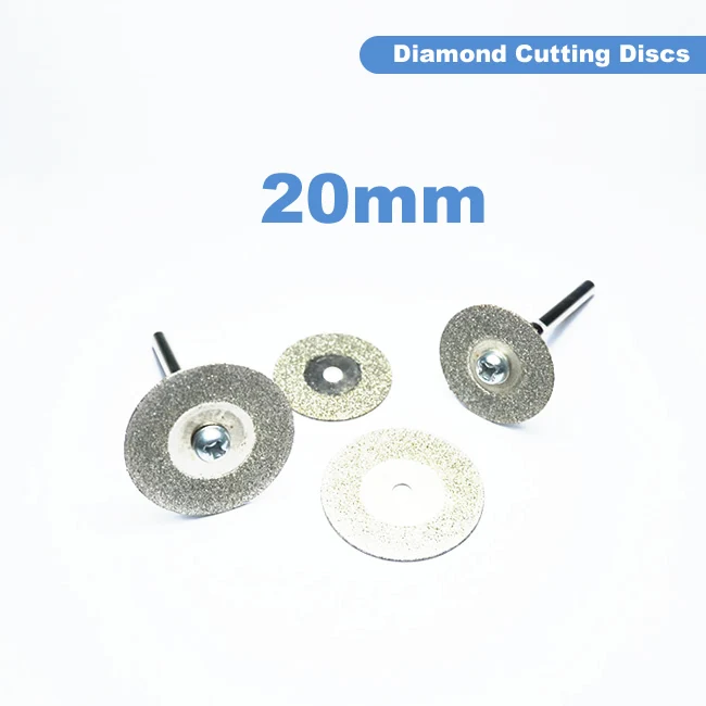 

10Pcs 20mm DIY TOOLS Diamond coated cut Disc Foredom Rotary tool Cutting film