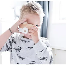 Давайте сделаем 1 шт. деревянные детские игрушки Модный кулон в виде камеры Монтессори игрушки для детей деревянные DIY подарки для кормления подарок детский блок