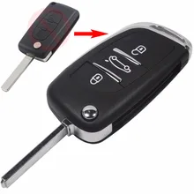 Изменение Записи Удаленного Брелока Чехол 3 Кнопки для CITROEN C2 C3 C5 C6 C8 Изменение Бесплатная доставка С Chrome Стикер