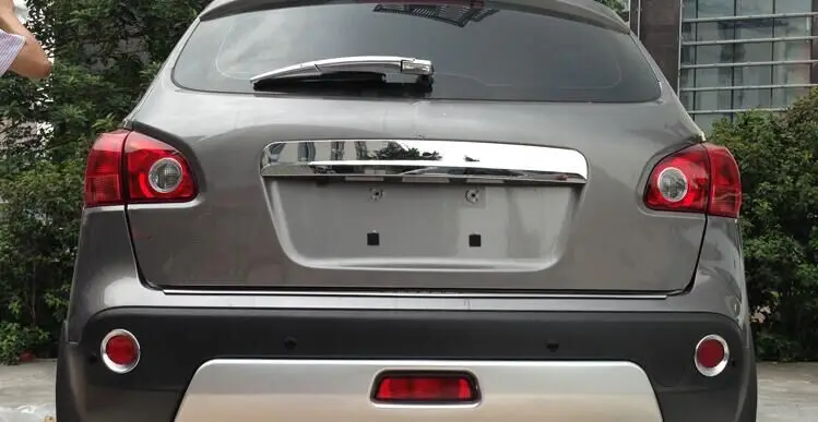 Багажника поручень Обложка для Qashqai J10 2007 2013 Chrome сзади загрузки двери Накладка