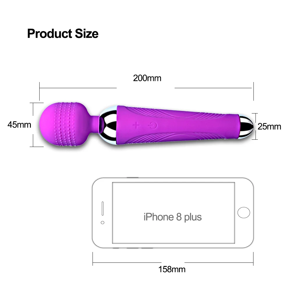 Wireless Dildos AV Vibrator Magic Wand for Women Clitoris Stimulator USB Rechargeable Massager Goods Sex Toys for Adults 18 HTB103rkadfvK1RjSspfq6zzXFXaR
