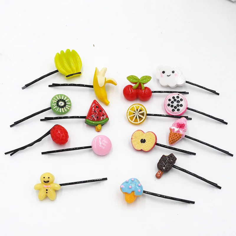 20pcs/set Korean Cute Fruits Hair Clip Candy Color Hairpins Professional Headwear With Beautiful Design New Accessories | Красота и