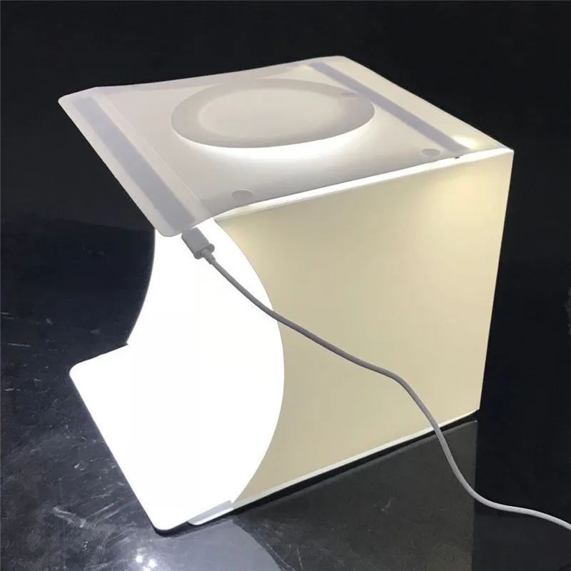 

Portable Folding Lightbox Photography Studio Softbox LED Light Soft Box Tent Kit for iPhone Samsang DSLR Camera Photo Background