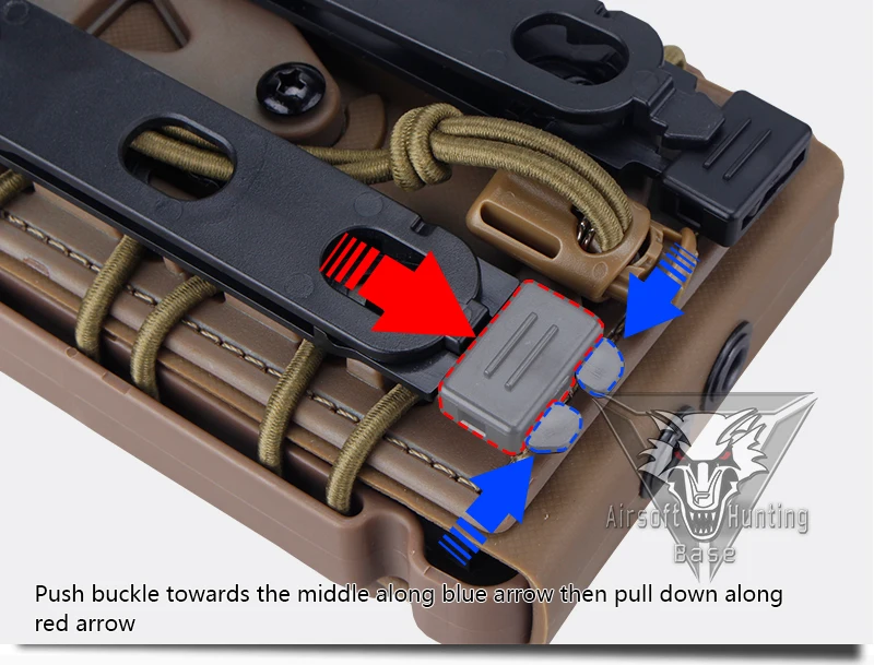 TMC 5,56 мм 7,62 мм Molle пистолет Mag Тактический Подсумок для подсумок Fastmag страйкбол зажим для ремня пластиковый 2777