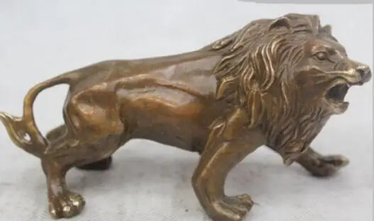 3 &quotКитайский народный чистый Бронзовый отличный счастливый реалистичный Foo Dogs