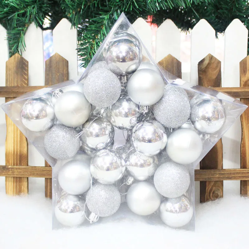40 unids/set bolas 2017 adornos de árbol de Navidad bolas de Navidad decoraciones de Navidad para el hogar regalos de navidad bola D5cm 40 unids/set bolas 2017 adornos de árbol de Navidad bolas de Navidad decoraciones de Navidad para el hogar regalos de navidad bola D5cm