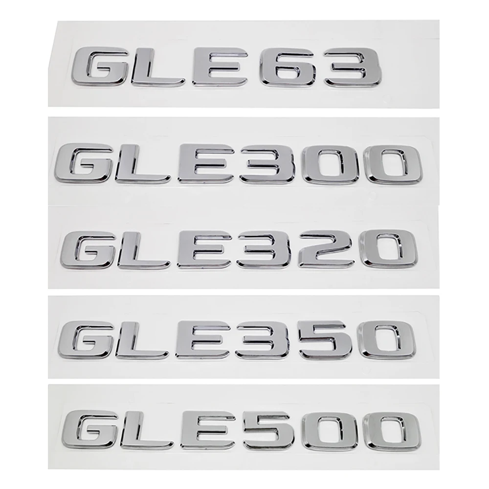 

Car Refitting Decorations Rear Badge for Mercedes-Benz GLE63 GLE300 GLE320 GLE350 GLE500 Plastic Stickers W166 W 123 3D Styling