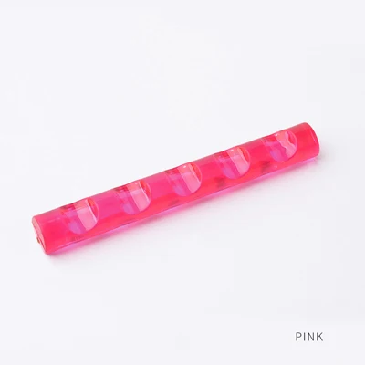1 шт., 5 сеток, акриловый прозрачный дизайн ногтей, стойка для ногтей, кисть для рисования, держатель для ручек, демонстрационная полка, подставка для ногтей, инструменты - Цвет: Rose Red