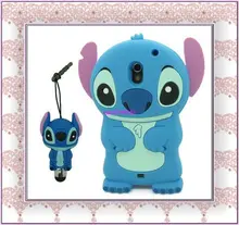1*3D Cartoon Stitch & Lilo Silicone Case Cover for Samsung Galaxy Nexus i9250 i515+3D touch pen free shipping