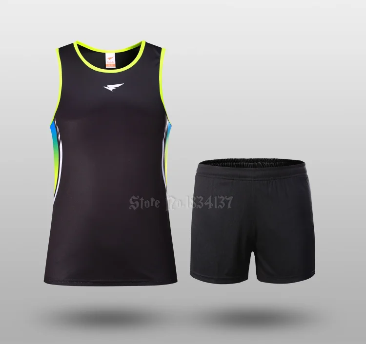 Для мужчин спортивные костюмы Marathon, жилет, комплект одежды с короткими рукавами+ шорты 2 шт./компл. гоночных комплекты изготовленные на заказ для спортивной площадки; для беговой дорожки; Костюмы одежда для бега