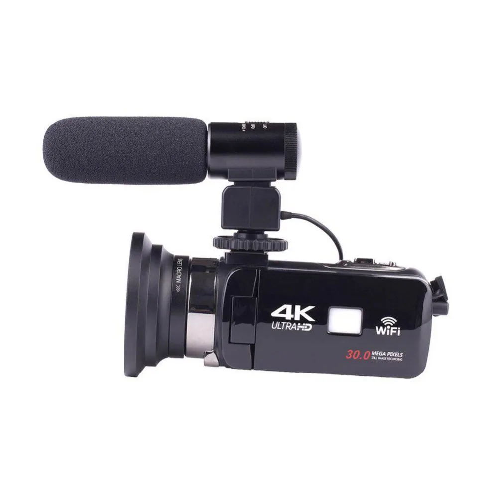 4K Camera WIFI Camcorder Kimire Ultra HD Digital Video Camera 48.0MP Recorder 3.0 Inch 270 Degree Rotation Touch Screen 16X Zoom