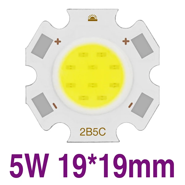 Светодиодный COB Чип DC 9-50 в на входе 3 Вт 5 Вт 7 Вт 9 Вт 10 Вт 12 Вт 15 Вт для Светодиодный точечный светильник, светильник, лампа DIY, теплый белый, холодный белый, нужен драйвер - Испускаемый цвет: CPCOB-11-5