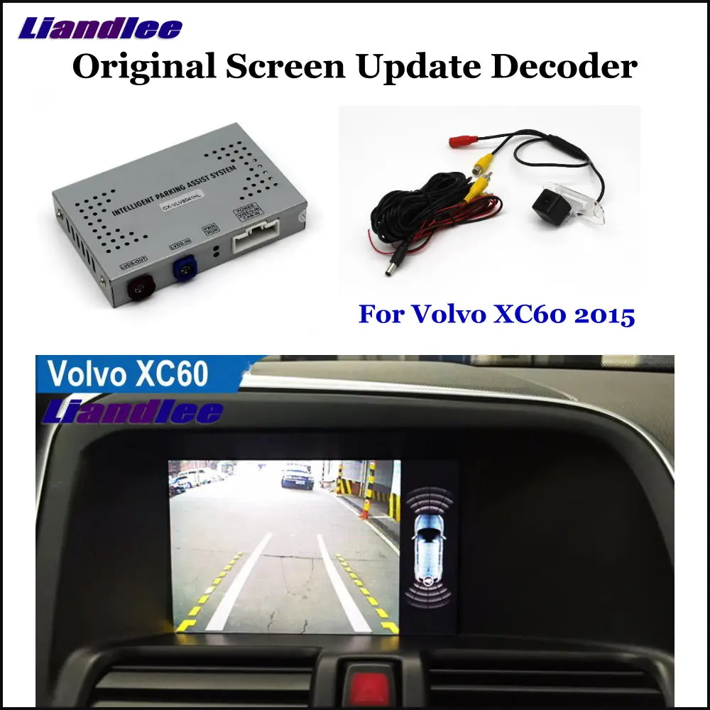 Liandlee автомобиль экран обновление системы для Volvo XC60 задний Обратный парковочная камера цифровой декодер дисплей плюс