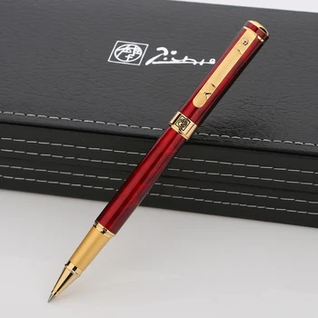 

1pcs/lot High Quality Picasso Roller Ball Pen 902 Red Pen Gold Clip Pimio Picasso Pens Writing/Office Supplies.not box