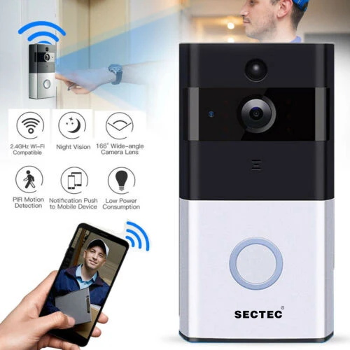 

INQMEGA Wifi Video Doorbell Phone Wireless Doorbell Waterproof Remote smart Door Bell For Apartments IR Alarm Wireless Securit