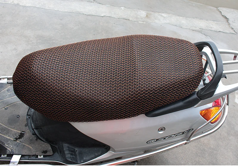 85*50 см чехол для сиденья мотоцикла скутер электрический велосипед Солнцезащитная сетка дышащий протектор вентилируемая подушка 3D Защита от солнца