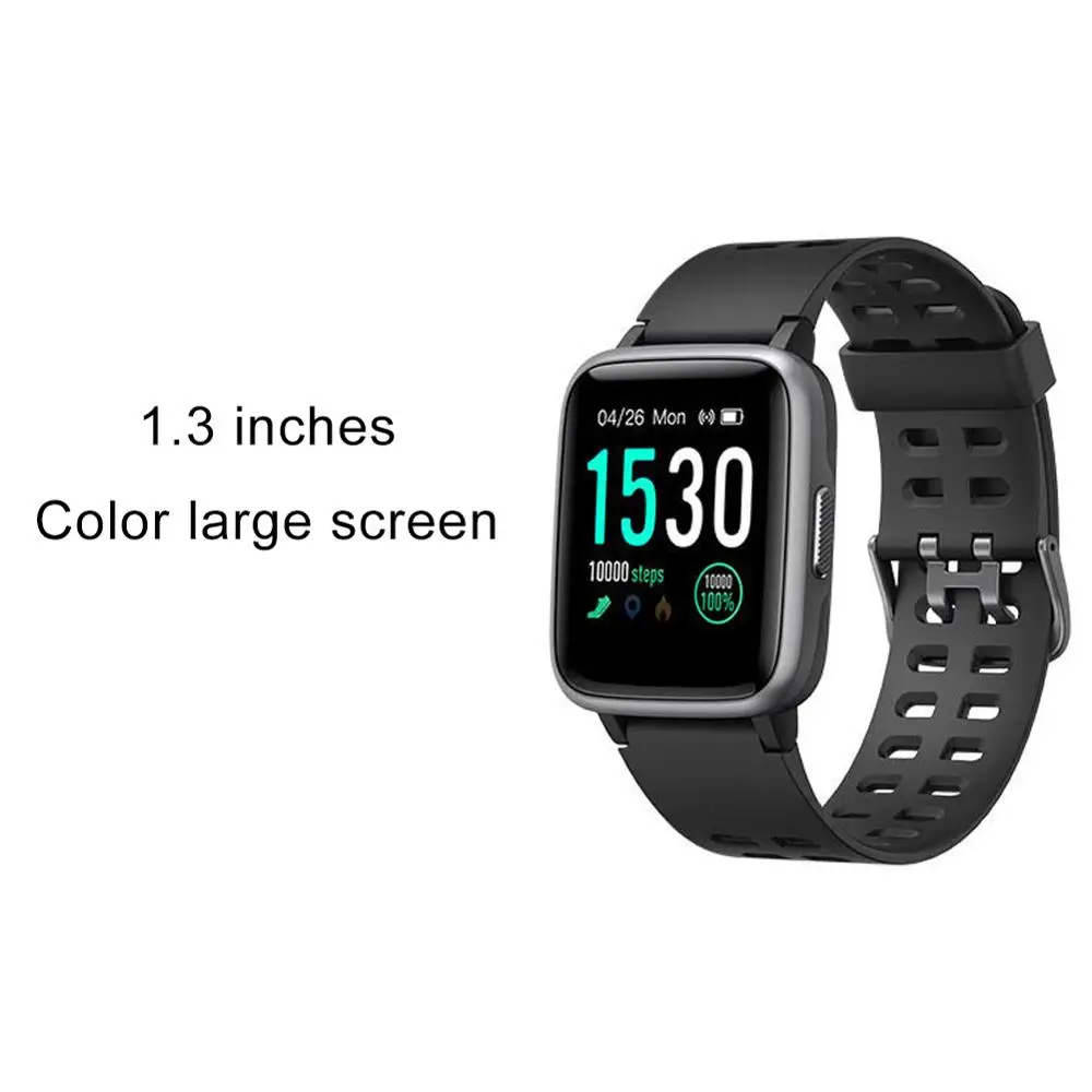 

ID205 Waterproof Sports Watch Step Counter Dynamic Heart Rate Smart Bracelet