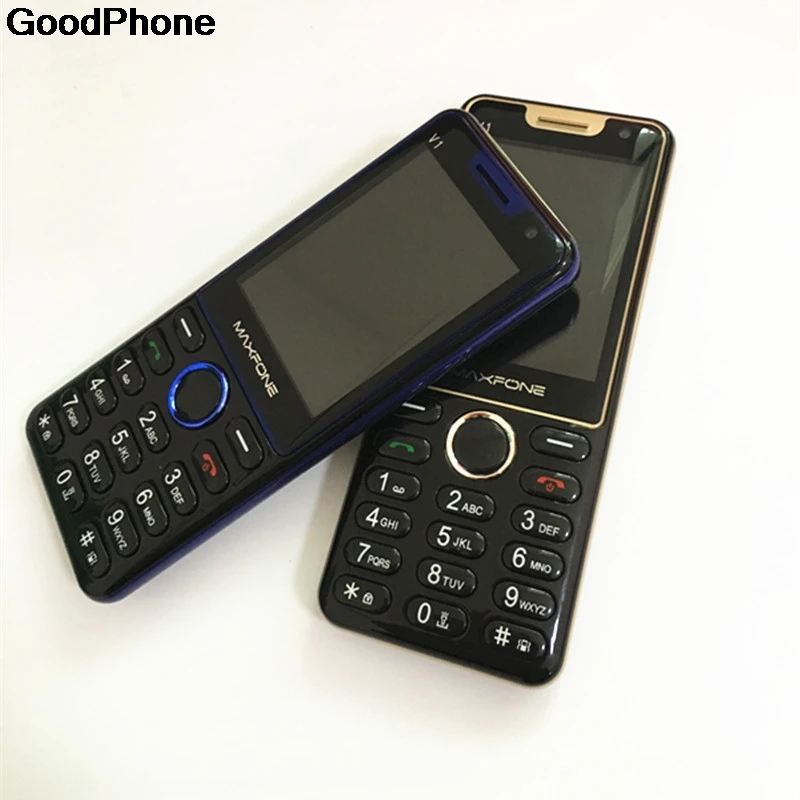 

V1 Three Sim Cards Old Man Phone 1800mAh Battery Support Russian Arabic Keyboard FM MP3 MP4 Strong Torch GSM 2G Feature Phone