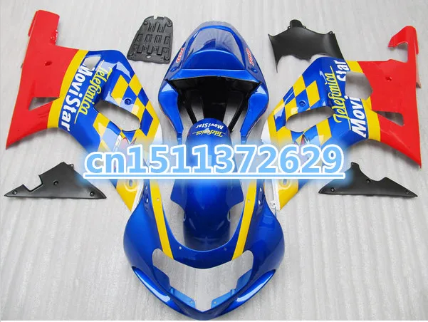 

Bo 100%NEW fairing for A 2001 2003 GSXR600 750 01 02 03 GSXR600 GSXR750 K1 01 02 03 GSXR 600 750 Yellow Red Blue 100%NEW fairi