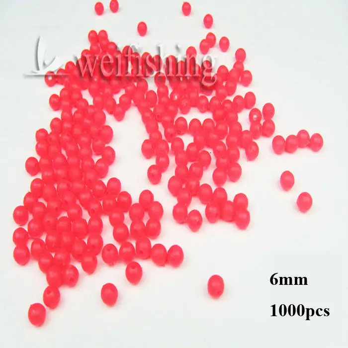 BlueSea 1000pcs/Bag 6mm Premium Quality Round Luminous Fishing Float