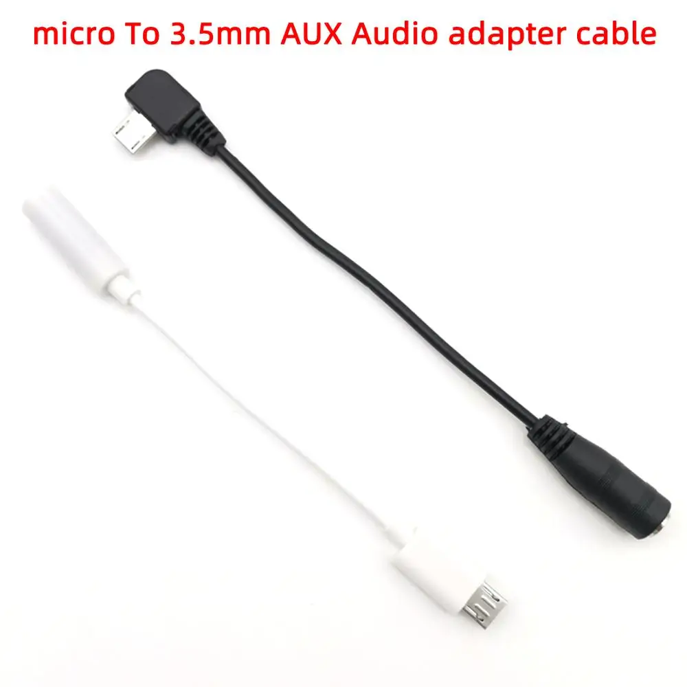 

3pcs/lot V8 Android mciro To 3.5mm jack female plug AUX connector audio adapter micro USB headphone hole conversion connection