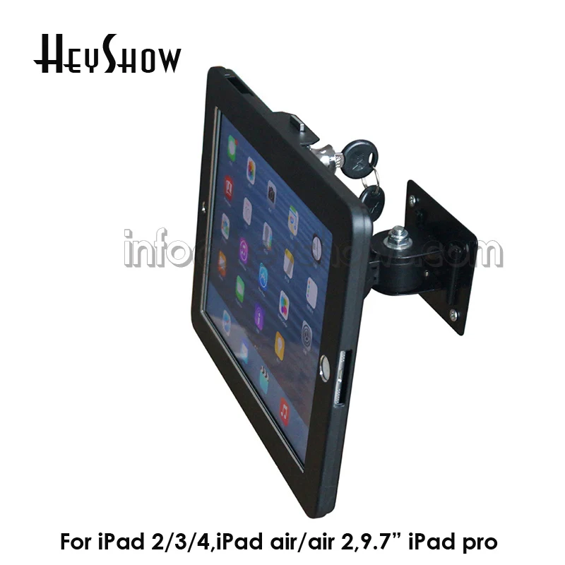 Настенное крепление для планшета Ipad безопасный замок стенд киоск Противоугонный чехол для безопасности для Ipad 234 Air-0