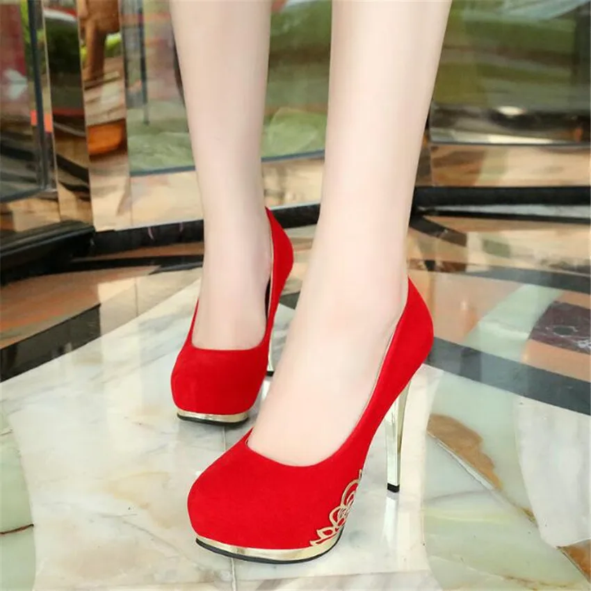 

ZOUDKY 2018 New Nightclub Fine heel Shallow metal Waterproof Sexy high heel shoes