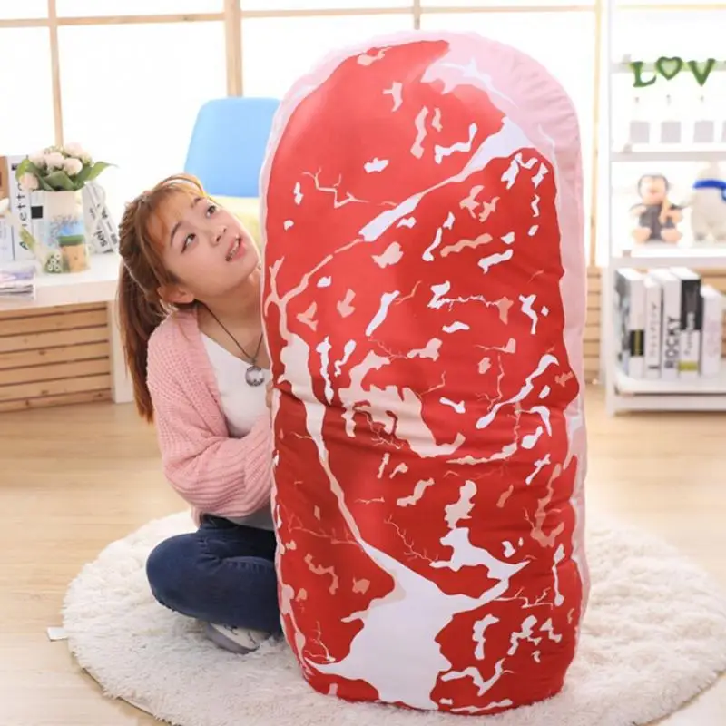 Креативная 3D подушка для мяса свинины Подушка спины плюшевые подушки кресло