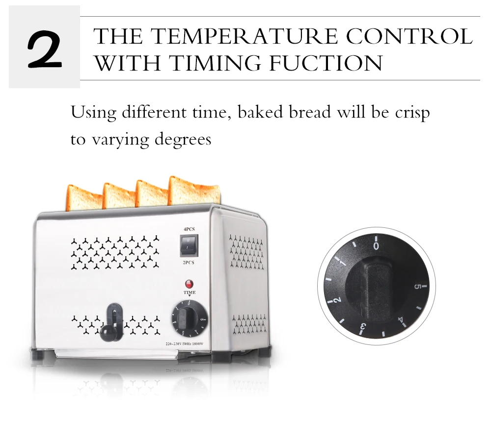 ITOP 4 ломтика тостерная печь машина из нержавеющей стали коммерческие тостеры для хлеба 220 В/240 в управление-цифровой таймер кухонные инструменты