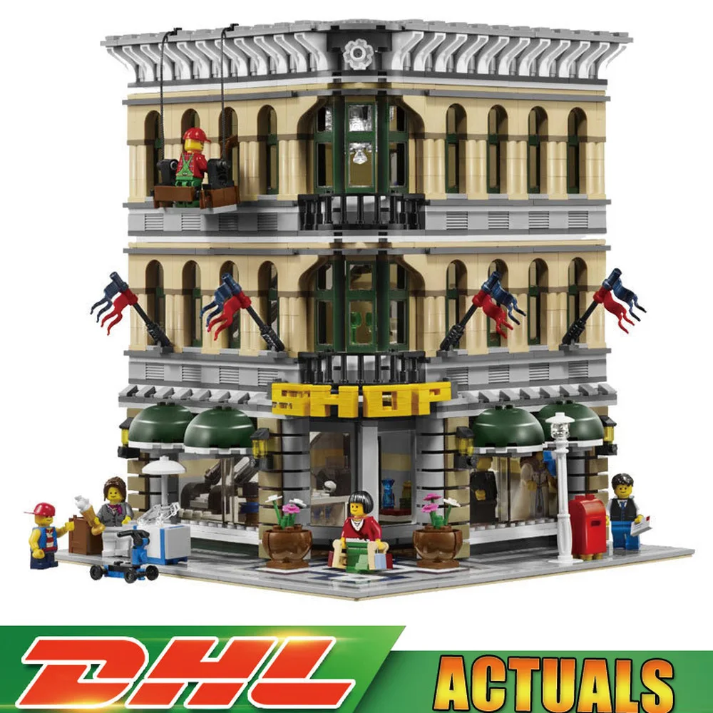 

2018 IN Stock City Grand Emporium Model Blocks Bricks Toys for Children Christmas Birthday Gifts Compatible LegoINGlys 10211