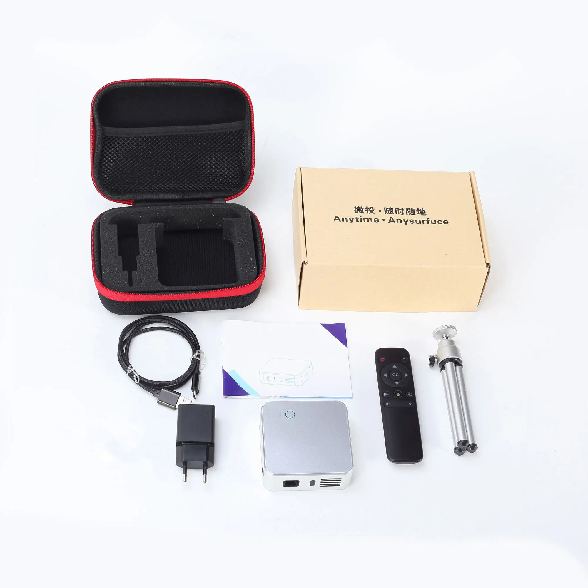 Coolux E05 мини DLP карманный проектор 120LM ОС Android четырехъядерный процессор 854x480