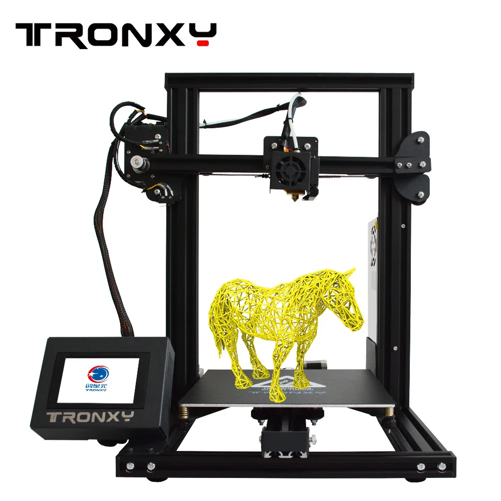 

Newest Tronxy XY-2 Fast Assembly Full metal 3D Printer 220*220*260mm High printing Magnetic Heat Paper 3.5 Inches Touch Screen