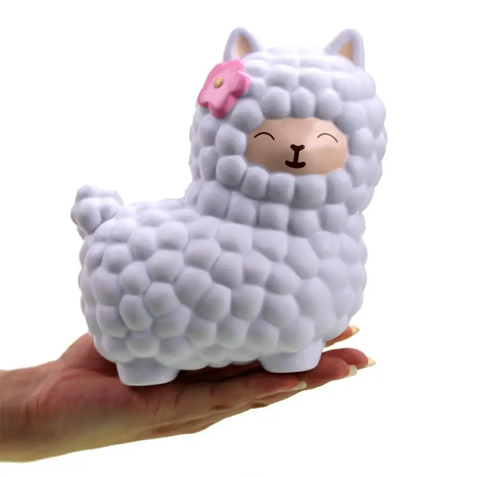 

Kawaii Alpaca popcorn Squeeze Slow Rising Squeeze Phone Strap Charm Pendant Scented Kid Toy Gift Collections Novelty Gag Toys