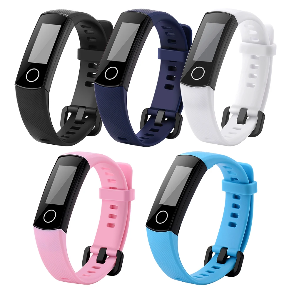 Силиконовый ремешок на запястье для Huawei Honor Band 4 5 Смарт браслет сменный часов