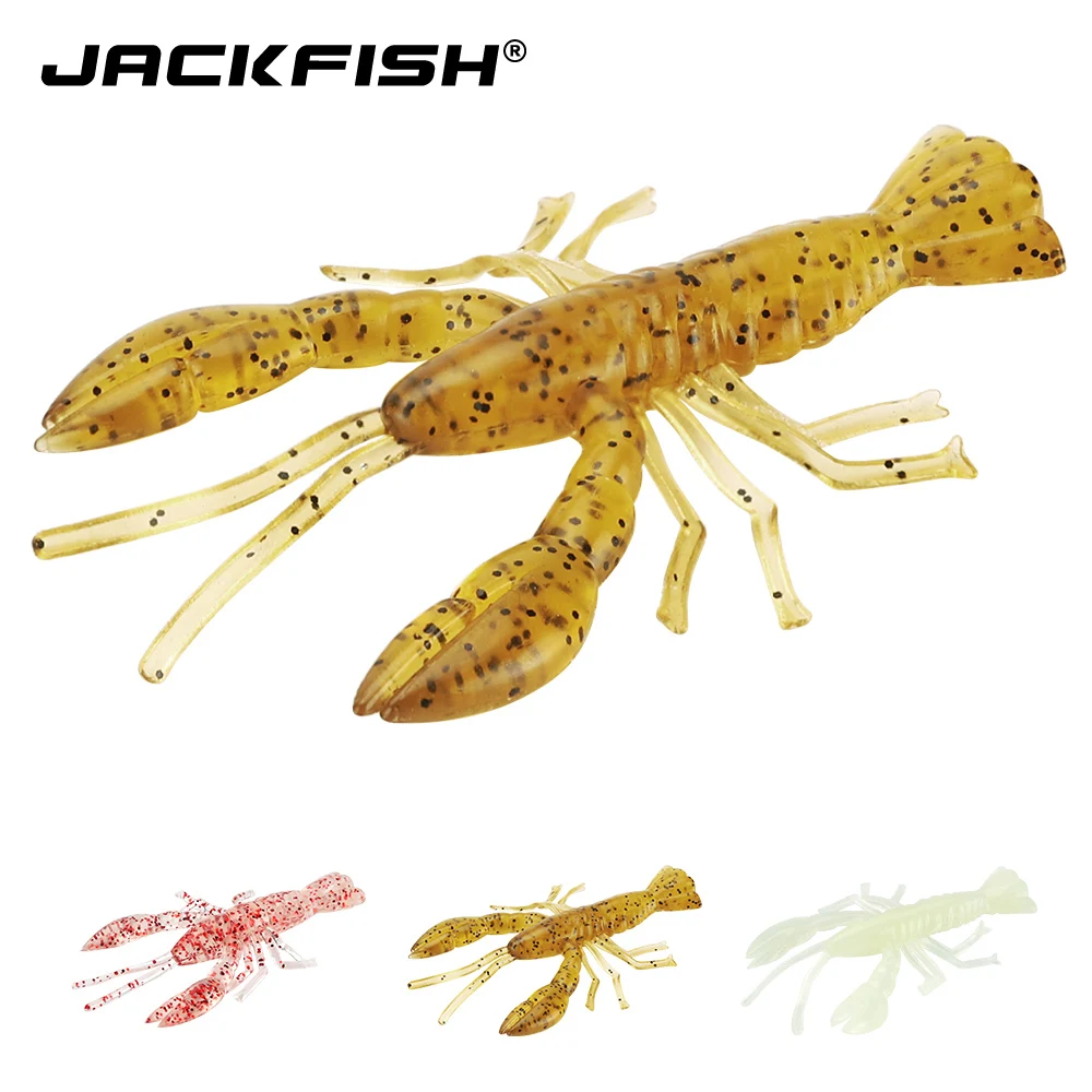 JACKFISH Мягкая приманка 57 мм/2 г светящаяся рыболовная креветка искусственный