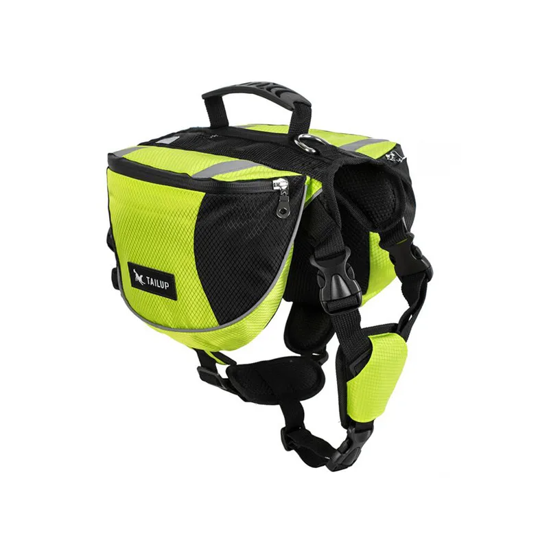 Дышащий собака открытый рюкзак для большой собаки регулируемая седло мешок жгут Перевозчик для путешествий Пеший туризм кемпинг сумки для домашних питомцев - Цвет: gorgeous green