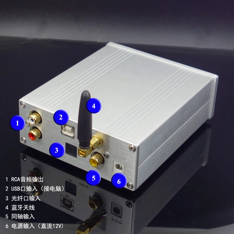 SU7 ES9038Q2M XMOS USB DAC декодер с OLED Bluetooth 5,0 Поддержка дистанционного управления