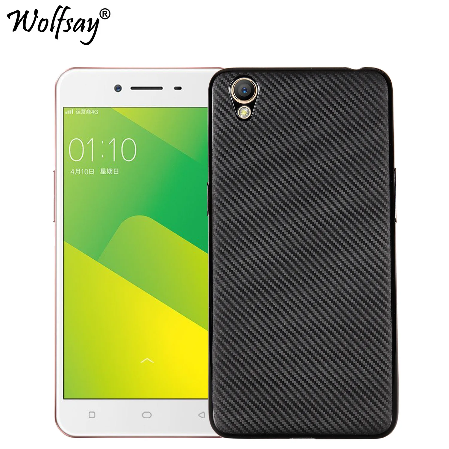 Phone Case For OPPO A37 Case Luxury New Carbon Fiber Soft TPU Cover For