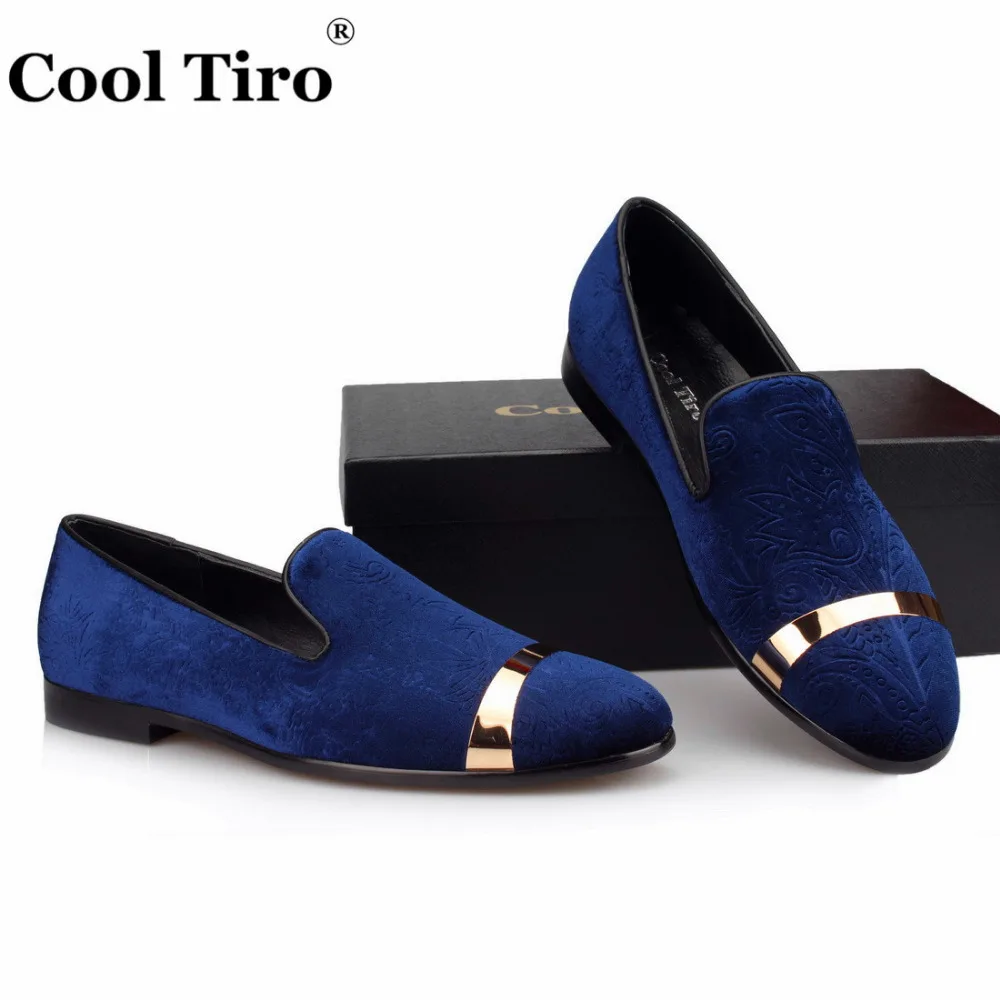 Embossed Velvet Men Slippers Loafers (6)