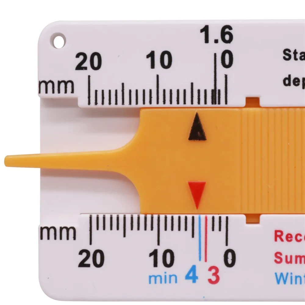 2 шт. 1-20 мм штангенциркуль линейка автомобильных шин инструмент для измерения глубины мини пластиковый материал инструмент для ремонта линейка