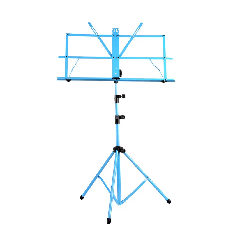 Фортепиано часть складной музыкальные строки инструмент Стенд Регулируемый Цвет старший небольшой пюпитр Цвет складывающиеся стойки - Цвет: Blue