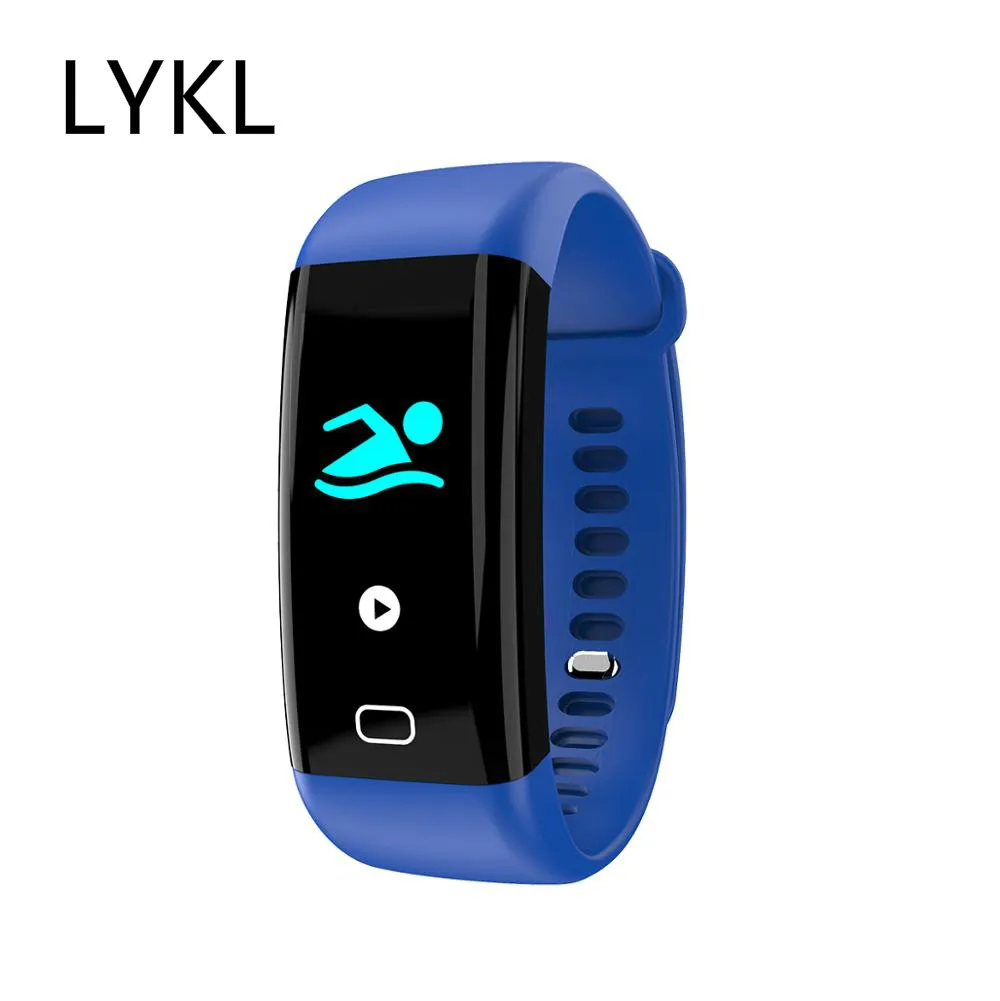 

LYKL 2018 Bluetooth Smart Band F07 plus Color OLED smart bracelet IP68 swimming waterproof blood pressure Monitor