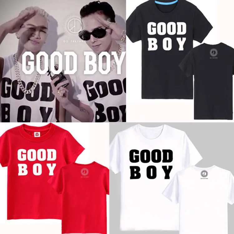 Новая футболка с надписью The sun around bigbang good boy Quanzhilong одежда для мальчиков goodboy summe kpop