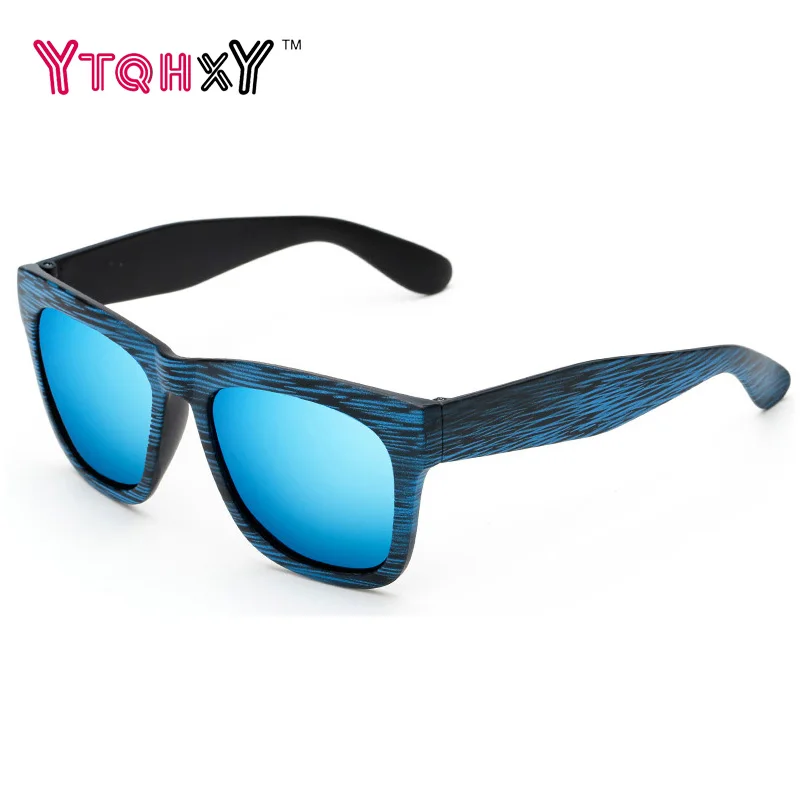 Retro sunglasses men Wood Reflective Square Eyewear Sun Glasses women