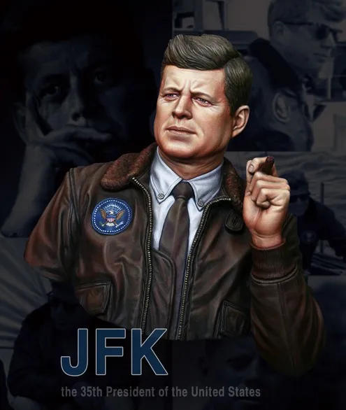 1/10 Scale Resin Bust John F. Kennedy Historical Figure Model Kit Free Shipping