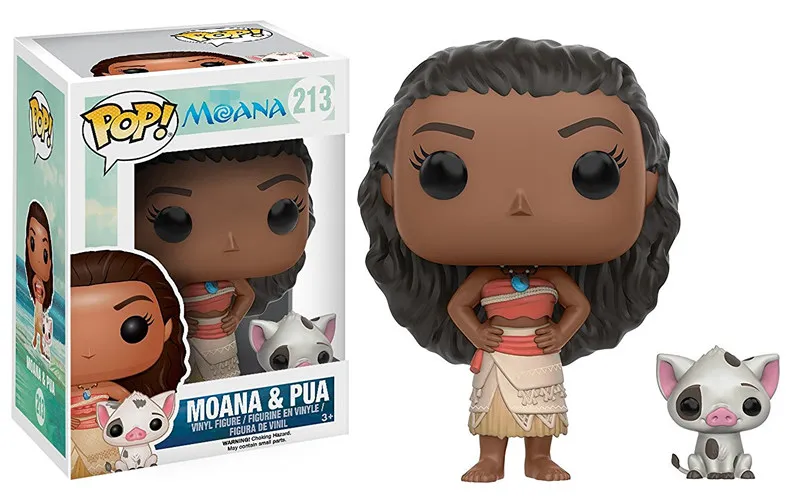 Funko pop официальные фильмы: Moana-Moana& PUA, Young Moana, MAUI Виниловая фигурка Коллекционная модель игрушки с оригинальной коробкой