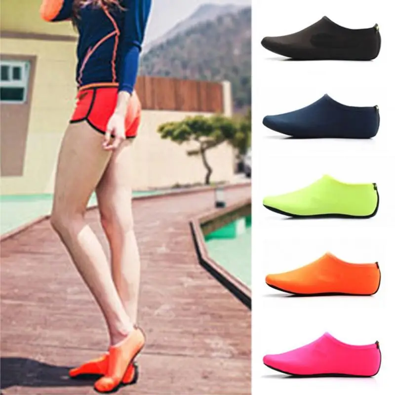 Durable Sole Barefoot Water Skin Shoes Water Sports Diving Aqua Socks Beach Pool Sand Swimming Yoga Water Aerobics Sock Shoes